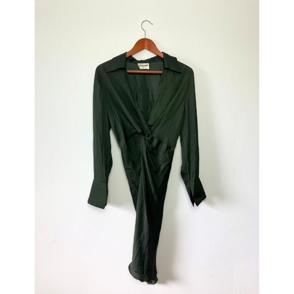 Zadig & Voltaire Rozo Dress Khaki Size Small - Picture 5 of 9